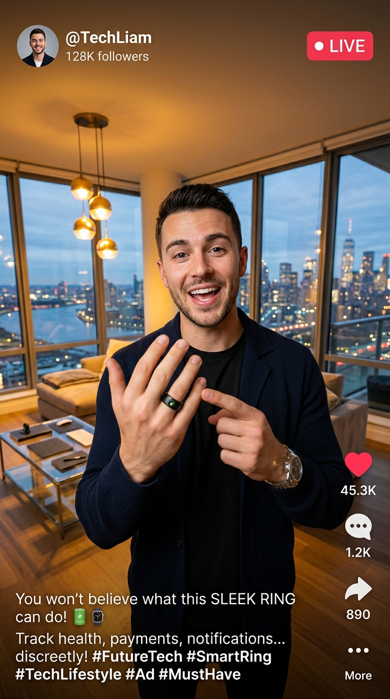 Biometric Smart Ring Founder Creative